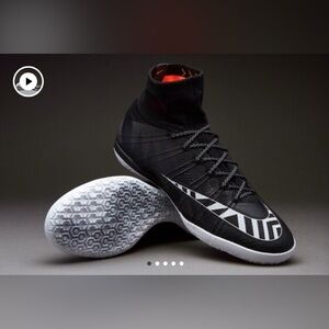 NIKE MERCURIALX PROMIXO STREET IC - BLACK/WHITE/HOT LAVA/ANTHRACITE Sz 9.5
